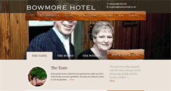 Desktop Screenshot of bowmorehotel.co.uk