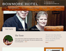 Tablet Screenshot of bowmorehotel.co.uk
